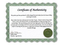 Certificate of Authenticity